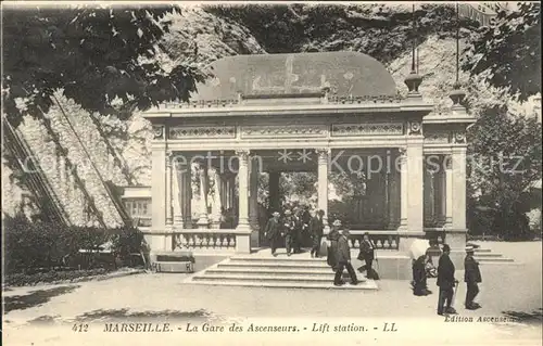 Marseille Gare des Ascenseurs Lift station Kat. Marseille