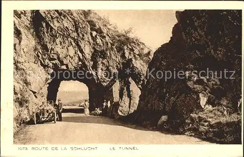 Gerardmer Vosges Route de la Schlucht Tunnel Kat. Gerardmer