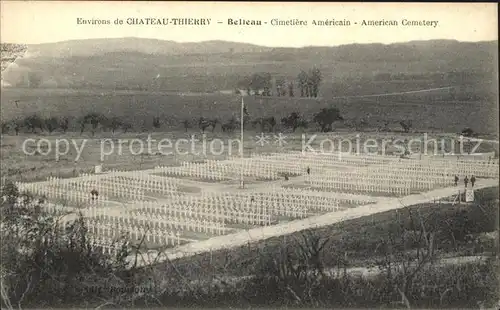 Belleau Aisne Cimetiere Americian Soldatenfriedhof Kat. Belleau