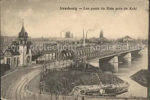 Strasbourg Alsace Ponts du Rhin pres de Kehl Kat. Strasbourg