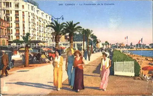 Cannes Alpes Maritimes Promenade de la Croisette Kat. Cannes