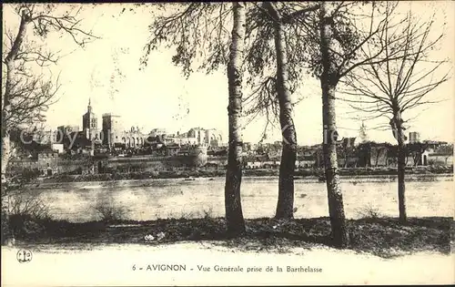 Avignon Vaucluse Vue generale prise de la Barthelasse Kat. Avignon