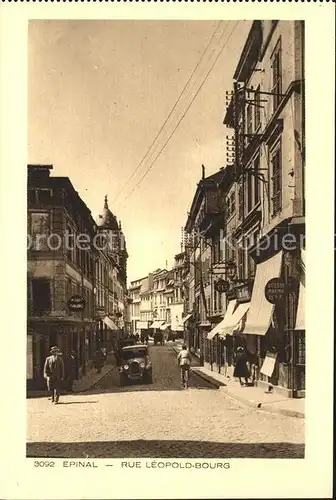 Epinal Vosges Rue Leopold Bourg Collection Les Vosges Kat. Epinal