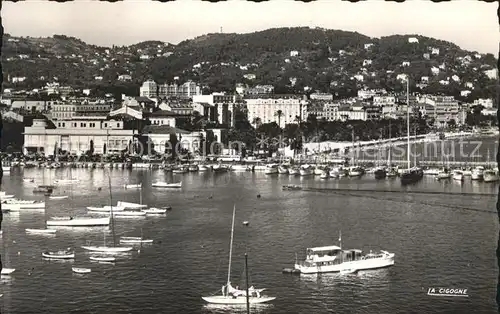 Cannes Alpes Maritimes Port Casino et la Croisette Bateaux Kat. Cannes