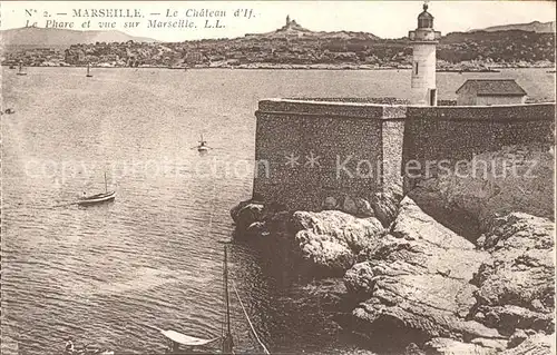 Marseille Chateau d If Phare et vue sur la ville Kat. Marseille