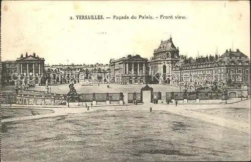 Versailles Yvelines Facade du Palais Kat. Versailles