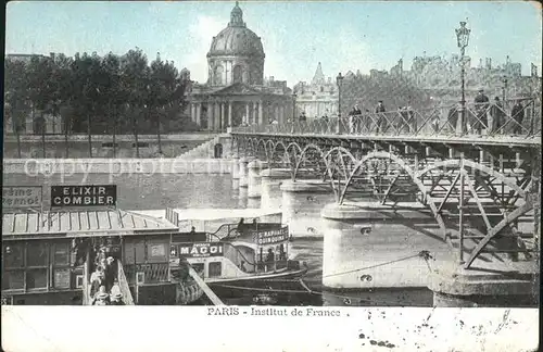 Paris Institut de France Pont Bateau Kat. Paris