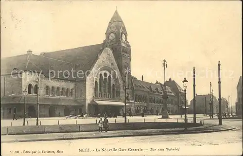 Metz Moselle Nouvelle Gare Centrale Bahnhof Kat. Metz