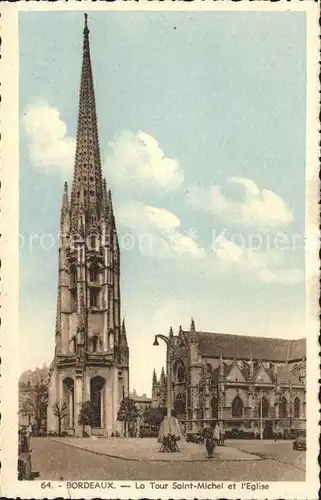 Bordeaux Tour Saint Michel et Eglise Kat. Bordeaux