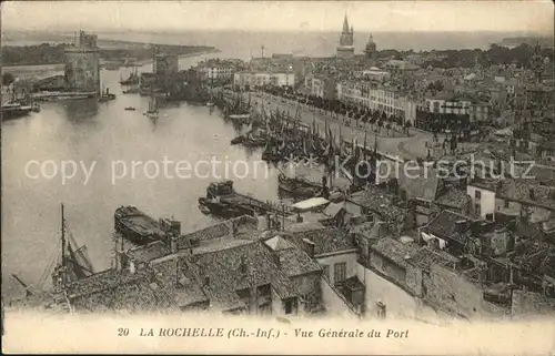 La Rochelle Charente Maritime Vue generale du Port Kat. La Rochelle