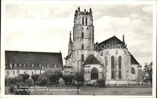 Bourg en Bresse Eglise de Brou Chevet et ancienne salle capitulaire Kat. Bourg en Bresse