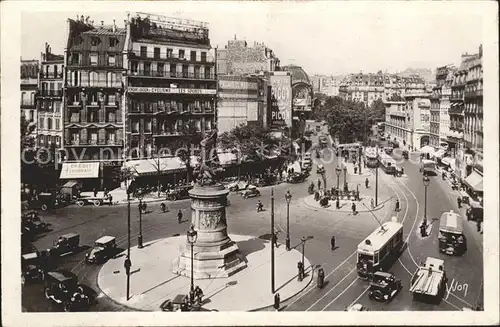 Paris Place Clichy Monument Trafic Kat. Paris