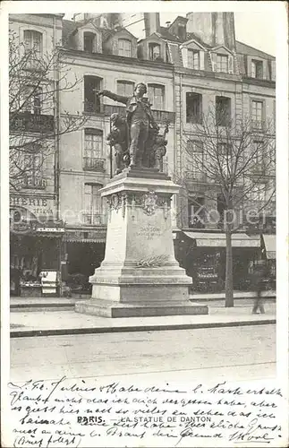 Paris Statue de Danton Monument Kat. Paris