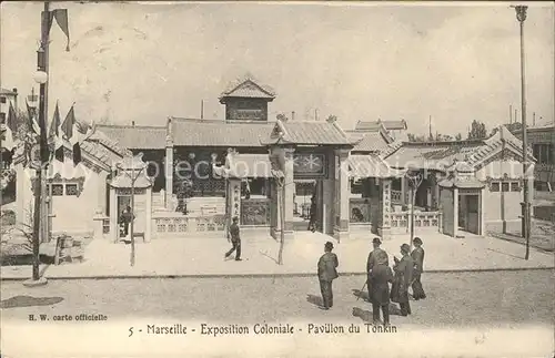 Marseille Exposition Coloniale Pavillon du Tonkin Kat. Marseille