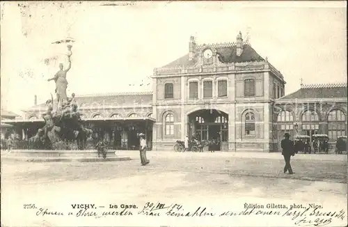 Vichy Allier La Gare Monument Bahnhof Kat. Vichy