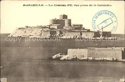 Marseille Chateau d If vue prise de la Corniche Kat. Marseille