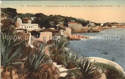 Marseille Promenade de la Corniche vue prise de Maldorme Kat. Marseille