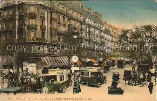 Paris Boulevard Montmartre Trafic Kat. Paris