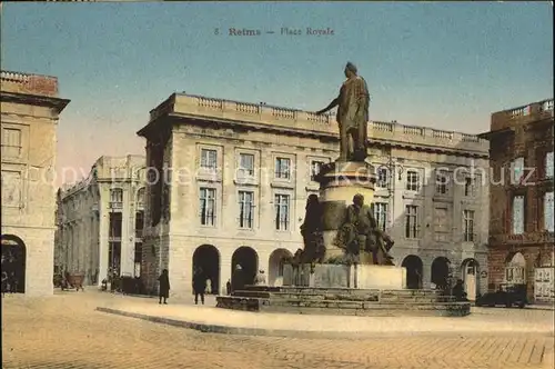 Reims Champagne Ardenne Place Royale Statue Monument Kat. Reims