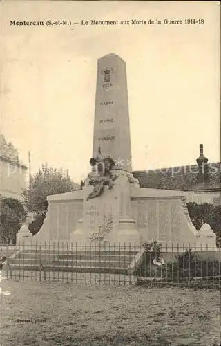 Montereau Fault Yonne Monument aux Morts Grande Guerre Kriegerdenkmal 1. Weltkrieg Kat. Montereau Fault Yonne