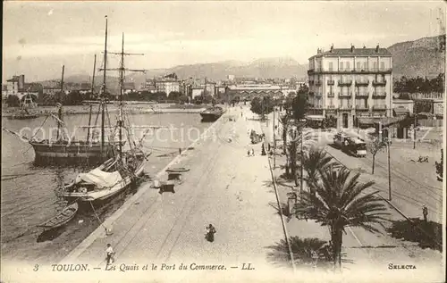 Toulon Var Quais et le Port du Commerce Voilier Kat. Toulon
