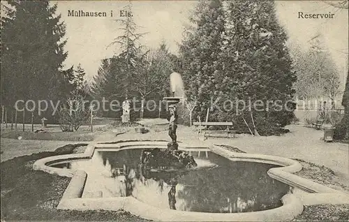 Muelhausen Elsass Reservoir Brunnen Skulptur Kat. Mulhouse