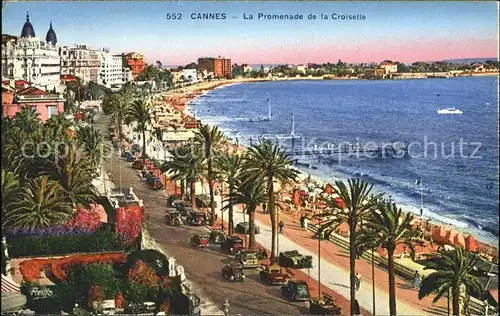 Cannes Alpes Maritimes Promenade de la Croisette Palmiers Kat. Cannes