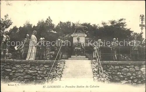 Lourdes Hautes Pyrenees Premiere Station du Calvaire Wallfahrtsort Kat. Lourdes