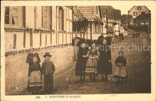 Strasbourg Alsace Enfants Alsaciens Elsaesser Kinder Kat. Strasbourg