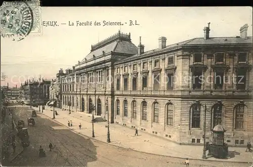 Bordeaux Faculte des Sciences Stempel auf AK Kat. Bordeaux