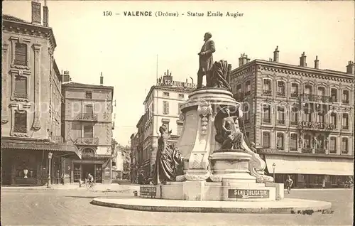 Valence Drome Statue Emile Augier Monument Kat. Valence