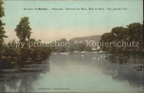 Mezy sur Seine Bras de la Seine vue prise du Fort Kat. Mezy sur Seine
