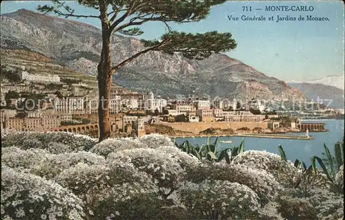 Monte Carlo Vue generale et Jardins Kat. Monte Carlo