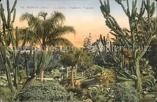 Monte Carlo Jardins Vegetation Tropicale Kat. Monte Carlo
