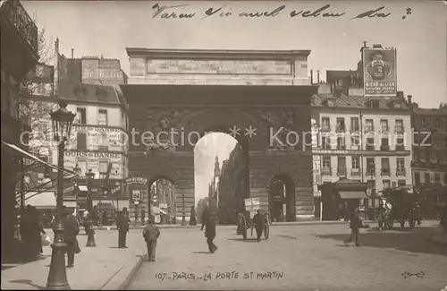 Paris Porte Saint Martin Kat. Paris