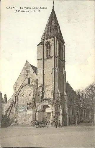 Caen Vieux Saint Gilles Eglise XI siecle Kat. Caen