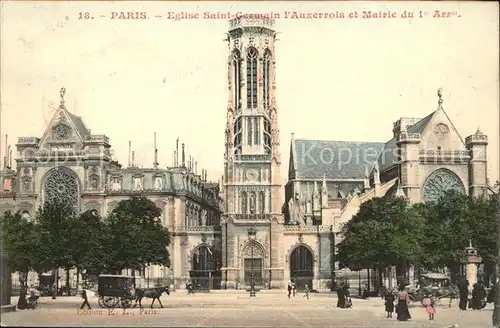 Paris Eglise Saint Germain l Auxerrois Mairie 1er Arrondissment Kat. Paris