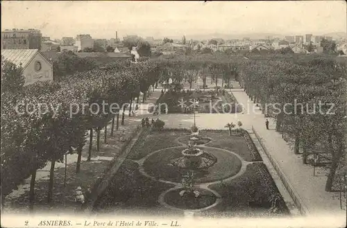 Asnieres sur Seine Parc et Hotel de Ville Kat. Asnieres sur Seine