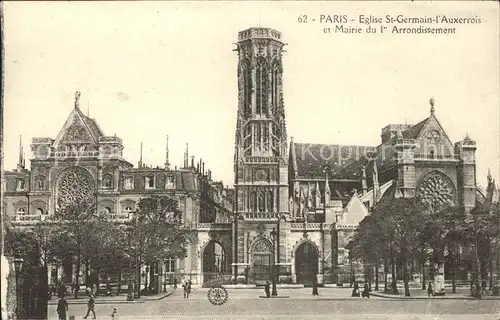 Paris Eglise Saint Germain l Auxerrois Mairie du 1er Arrondissement Kat. Paris