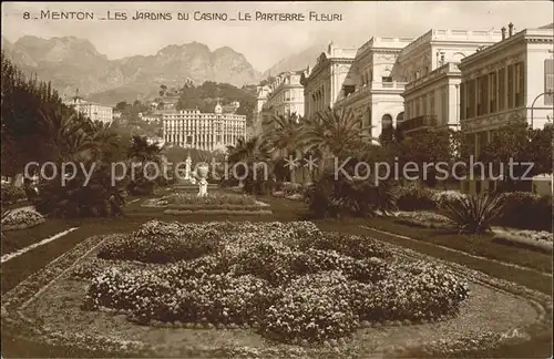 Menton Alpes Maritimes Jardins du Casino Parterre Fleuri Kat. Menton