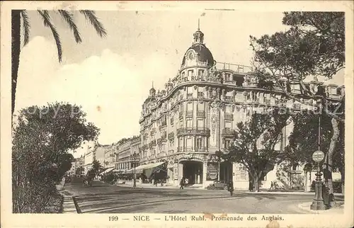 Nice Alpes Maritimes Hotel Ruhl Promenade des Anglais Kat. Nice