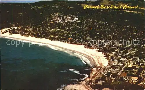 Carmel California Beach aerial view Kat. Carmel