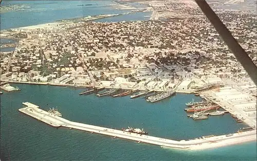 Key West Naval Station Submarine Base aerial view Kat. Key West