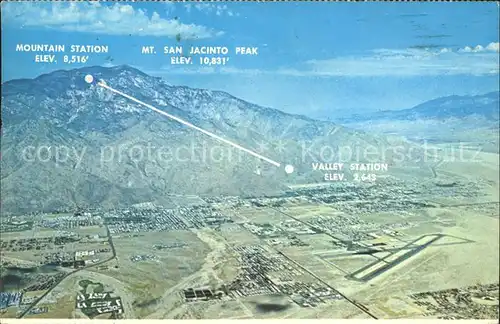 Palm Springs Aerial view of the desert Mt San Jacinto Peak Kat. Palm Springs