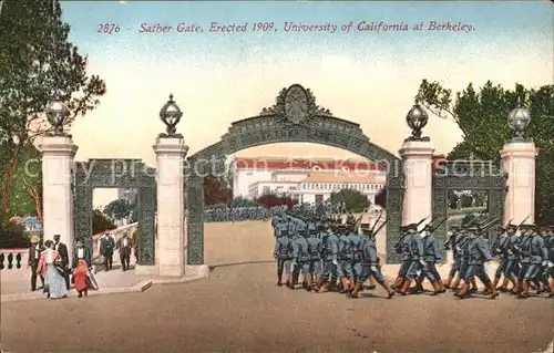 Berkeley California Sather Gate University Kat. Berkeley