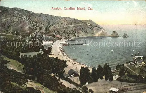 Avalon California Panoramic view Port Beach