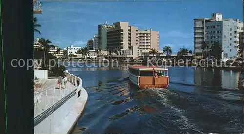 Miami Beach Lake Pancoast sight seeing boat Hotel Kat. Miami Beach