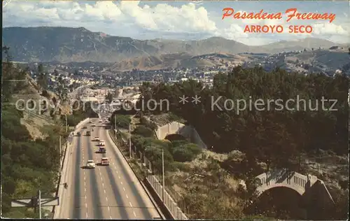 Pasadena California Freeway Sierra Madre Mountains Kat. Pasadena