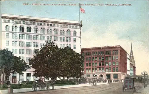 Oakland California First National and Central Banks Kat. Oakland