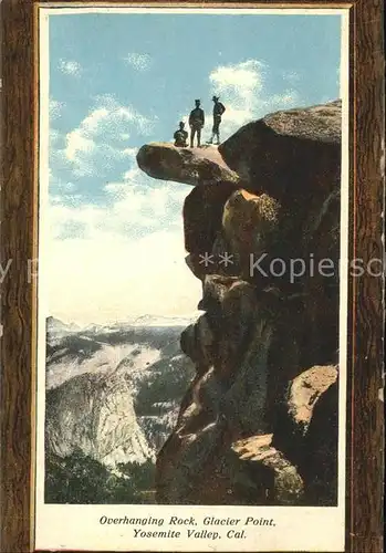 Yosemite National Park Overhanging Rock Glacier Point Kat. Yosemite National Park